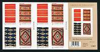 Rio Grande Blankets Booklet Pane of 20 United States, 2005